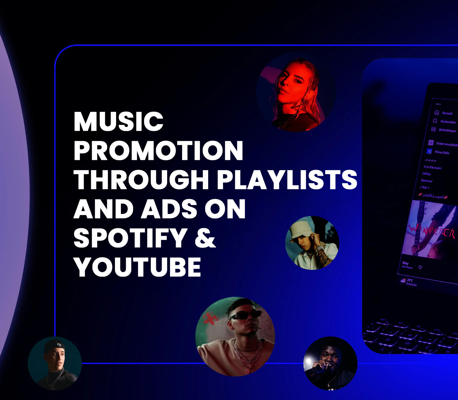 Music Promotion through Playlists and Ads on Spotify and YouTube