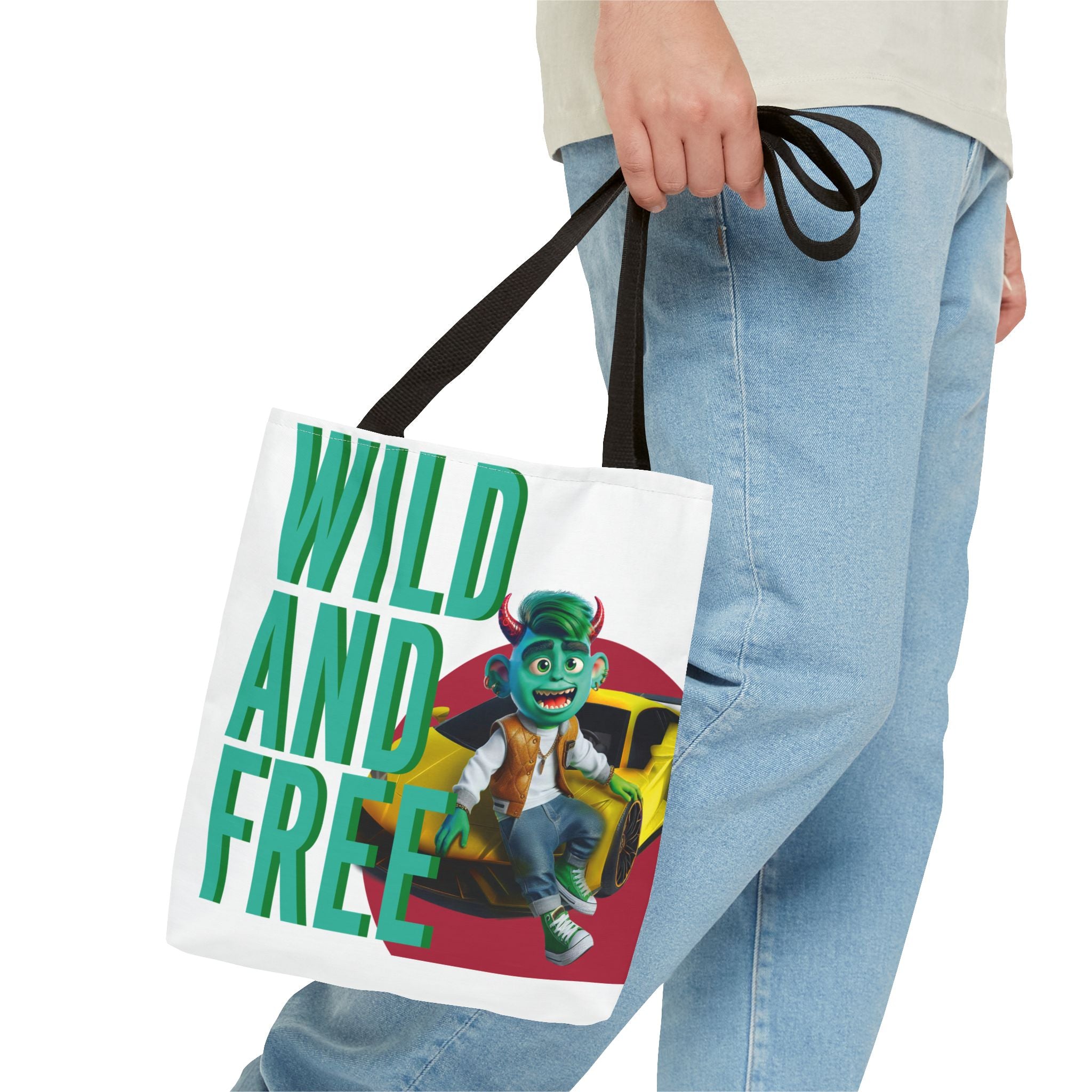 Collection of Stylish All-Over Print Tote Bag – Durable & Functional in a gallery layout