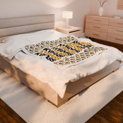 Image of Velveteen Plush Blanket – Soft & Cozy for Home or Gifting