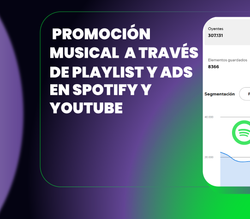 Image of Music Promotion through Playlists and Ads on Spotify and YouTube